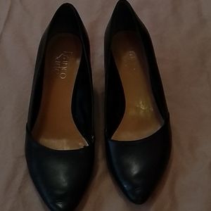 Black Franco Sarto Wedges